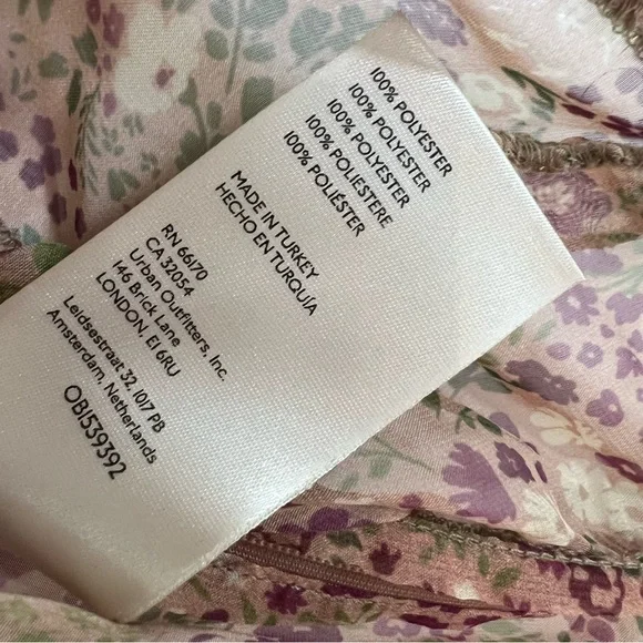 NWT New Anthropologie Floral Puff Sleeve Ruffle Boho Cottagecore Blouse Top M - Picture 6 of 8